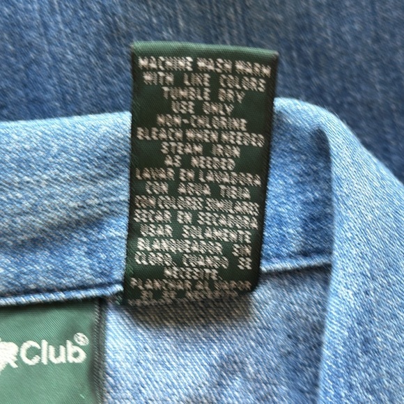 Vintage Hunt Club denim shirt /vest, size M - Picture 6 of 6